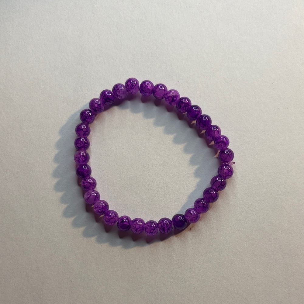 Purple Beaded Bracelet